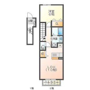 アイ ファイン A棟【2階】の間取り