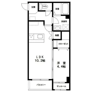 Feliz向新庄【3階】の間取り