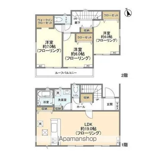 埼玉県志木市上宗岡1【一戸建】の間取り