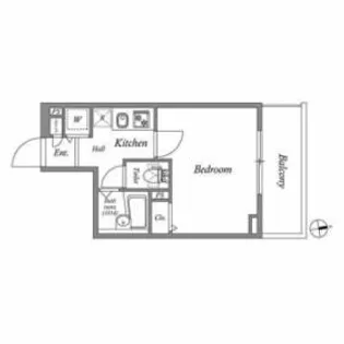 レジデンス新宿中落合【5階】の間取り