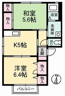 エクセルメゾンめぐみ【1階】の間取り