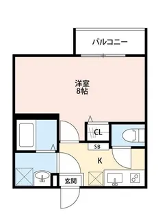 カーサ デ アミーゴ【2階】の間取り