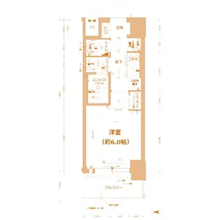大阪府大阪市北区本庄西3【マンション】の間取り