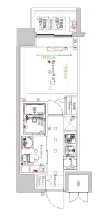 フェルクルールプレスト西横浜【6階】の間取り