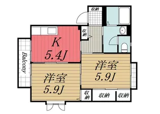 千葉県市原市五井【アパート】の間取り