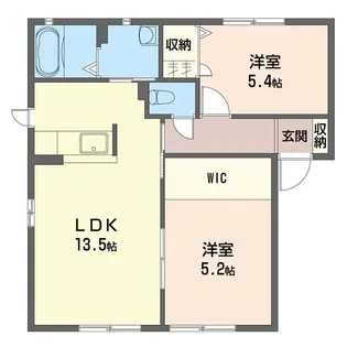 エスポワールB【2階】の間取り