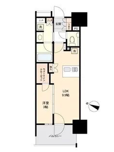 プラウド八幡山【4階】の間取り