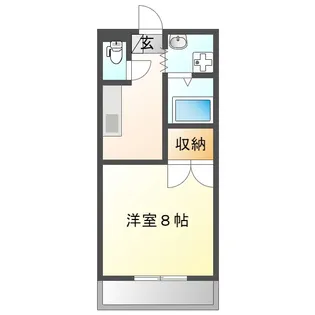 1Kの間取り画像