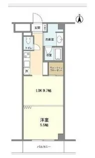 ラクラス麻布十番【5階】の間取り