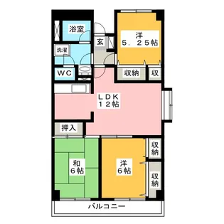ロイヤル ハイネス【3階】の間取り