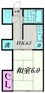紅梅荘【1階】の間取り