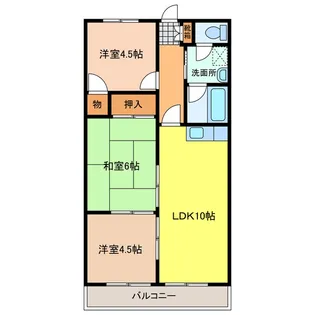ロイヤルハイツ【2階】の間取り
