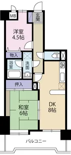 シティーコート北仙台【2階】の間取り
