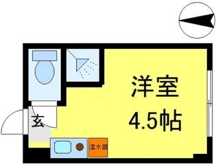 レジデンスカープ新小岩【3階】の間取り