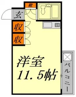 広島県広島市中区東白島町【マンション】の間取り