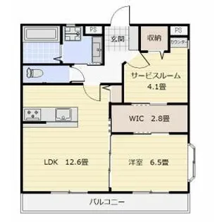 カーサ グレイス【2階】の間取り