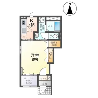 メゾン・モナミII【1階】の間取り