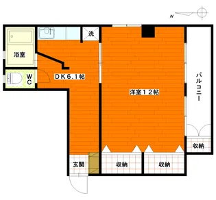 広島県広島市中区十日市町1【マンション】の間取り