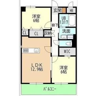 愛知県名古屋市守山区喜多山2【マンション】の間取り