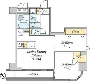 クレストコート志村坂上【11階】の間取り