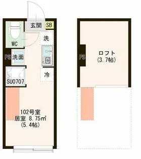 東京都杉並区和泉1【アパート】の間取り