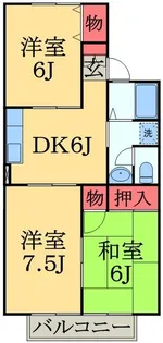 サンウエスト【2階】の間取り