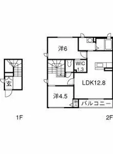 カーサレジオ B【2階】の間取り