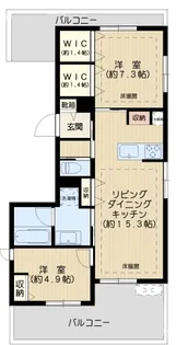 リジエル本駒込【4階】の間取り