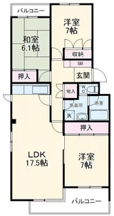 PLENDY東船橋【3階】の間取り