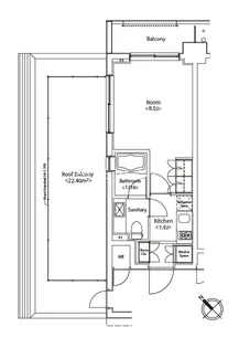 カスタリア雪谷【8階】の間取り