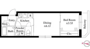 東京都世田谷区下馬6【マンション】の間取り