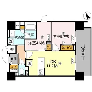 KSS Isoji【7階】の間取り