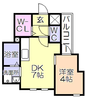 Cherim西鉄久留米駅前【1階】の間取り