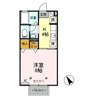 パークサイド城東【1階】の間取り