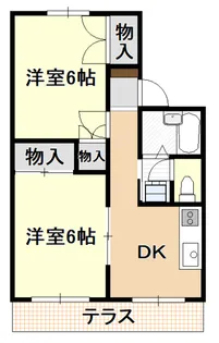 マンションアイリス【2階】の間取り