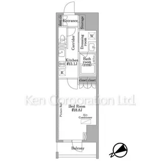 パークウッドレジデンス日本橋【5階】の間取り