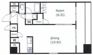 プレール・ドゥーク東京EAST IV RiverSide【14階】の間取り
