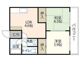今田ビル白島【4階】の間取り