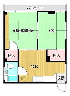 幸コーポ【2階】の間取り