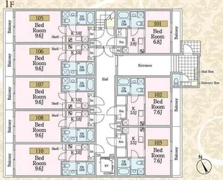 ビーナスコートIII【1階】の間取り