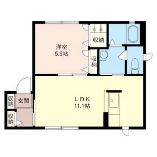 メゾンドベルソー【1階】の間取り