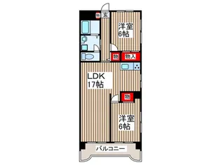 グランメ-ル戸田の間取り