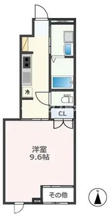 熊本県熊本市西区蓮台寺1【アパート】の間取り