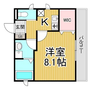 VILLETTA塚口【2階】の間取り