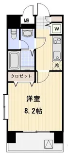 メゾン・ド・ヴィレ中目黒【7階】の間取り