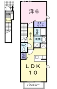 ベルパークA【2階】の間取り