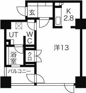 プライムメゾン鴨々川【4階】の間取り