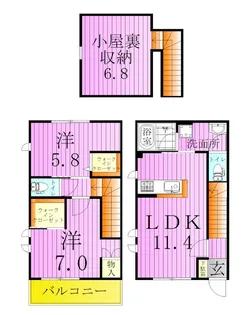 スノーピースの間取り