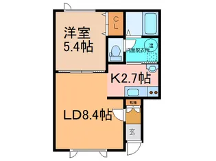 グッドラック【1階】の間取り