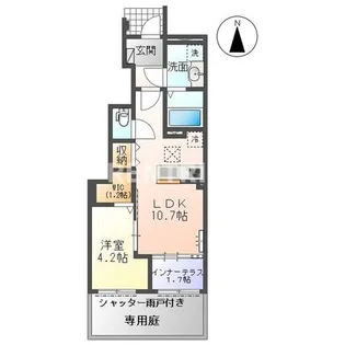 今伊勢町宮後字芝野新築アパート【1階】の間取り